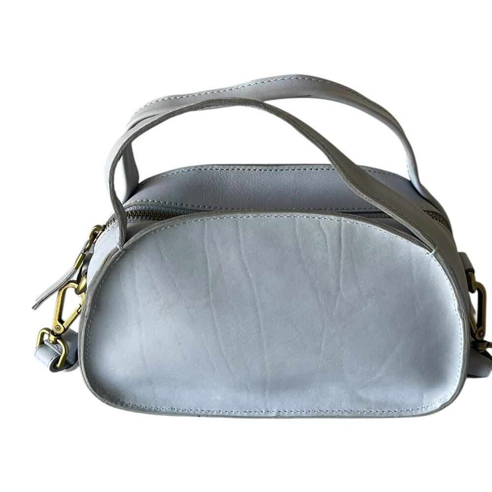Madewell Sydney Zip-Top Crossbody Bag (dusty pool/light blue)